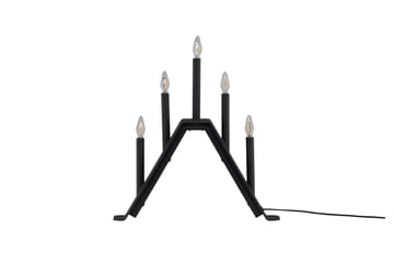 Adventsljusstake Lungby 36 cm - Svart - Belysning - Lampor & belysning inomhus - Sovrumslampa - Sänglampa - Sängbordslampa