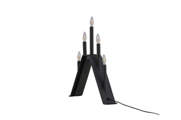 Adventsljusstake Lungby 36 cm - Svart - Belysning - Lampor & belysning inomhus - Sovrumslampa - Sänglampa - Sängbordslampa