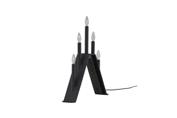Adventsljusstake Lungby 36 cm - Svart - Belysning - Lampor & belysning inomhus - Sovrumslampa - Sänglampa - Sängbordslampa