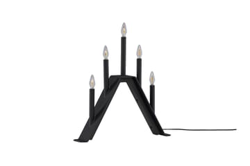 Adventsljusstake Lungby 36 cm - Svart - Belysning - Lampor & belysning inomhus - Sovrumslampa - Sänglampa - Sängbordslampa