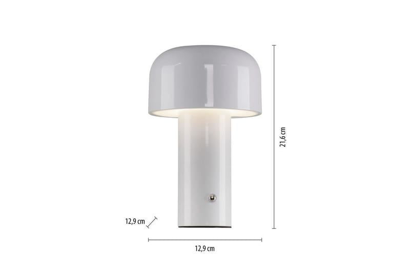 Agnes Just Light Bordslampa - White - Belysning - Lampor & belysning inomhus - Sovrumslampa - Sänglampa - Sängbordslampa