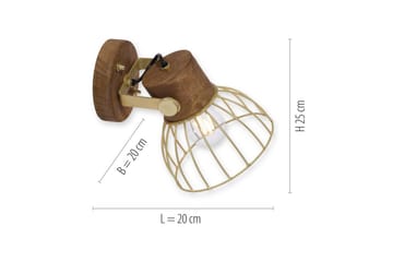 Alami Just Light Vägg/taklampa - Brass - Belysning - Lampor & belysning inomhus - Sovrumslampa - Sänglampa - Sänglampa vägg