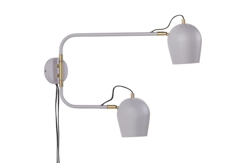 Alvarita Vägglampa E27, Ljusgrå