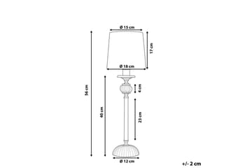 Ardeena Bordslampa 56 cm E14 - Silver/Svart - Belysning - Lampor & belysning inomhus - Sovrumslampa - Sänglampa - Sängbordslampa