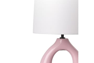 Avsaki Bordslampa 43 cm E27 - Rosa/Vit - Belysning - Lampor & belysning inomhus - Sovrumslampa - Sänglampa - Sängbordslampa