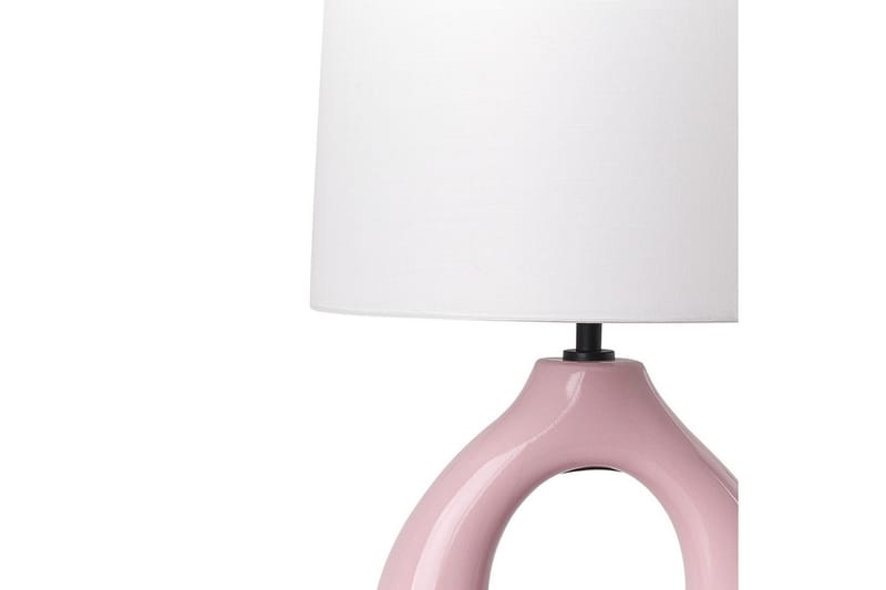 Avsaki Bordslampa 43 cm E27 - Rosa/Vit - Belysning - Lampor & belysning inomhus - Sovrumslampa - Sänglampa - Sängbordslampa