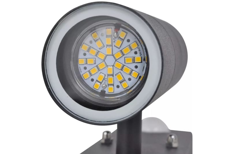 Baumann Vägglampa 12x22 cm LED Cylinder med Sensor - Svart - Sänglampa vägg - Väggarmatur - Vägglampa
