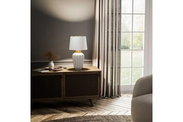 Bexley Quintiesse Bordslampa - White||Brass - Belysning - Lampor & belysning inomhus - Sovrumslampa - Sänglampa - Sängbordslampa