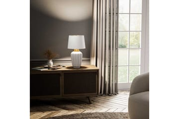 Bexley Quintiesse Bordslampa - White||Brass - Belysning - Lampor & belysning inomhus - Sovrumslampa - Sänglampa - Sängbordslampa