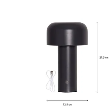 Bobby Bordslampa 12.5 cm - grå - Belysning - Lampor & belysning inomhus - Sovrumslampa - Sänglampa - Sängbordslampa