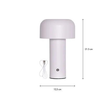 Bobby Bordslampa 12.5 cm - vit - Belysning - Lampor & belysning inomhus - Sovrumslampa - Sänglampa - Sängbordslampa