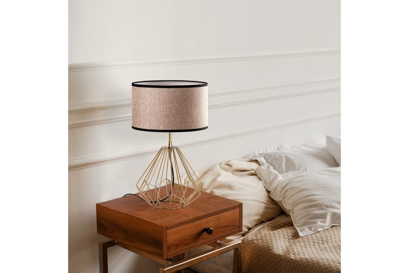 Bordslampa Almasi Beige / Rany - Beige / Rany - Belysning - Lampor & belysning inomhus - Sovrumslampa - Sänglampa - Sängbordslampa