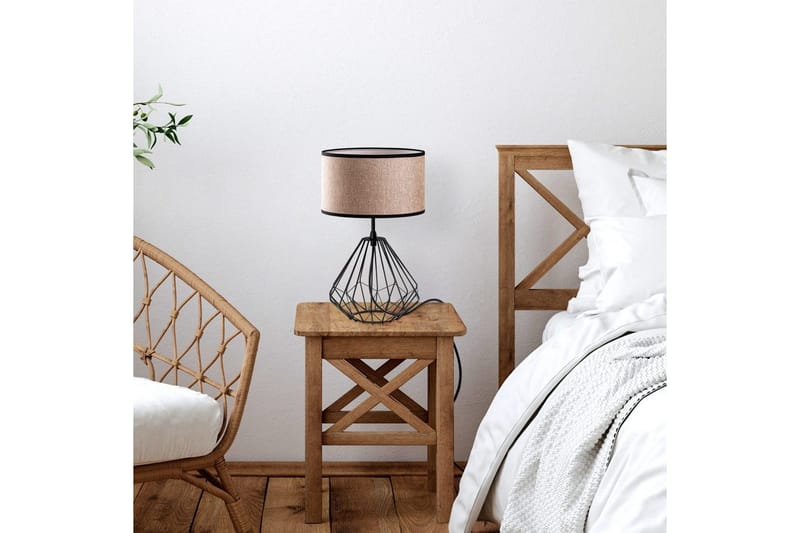 Bordslampa Almasi Mink / Svart - Mink / Svart - Belysning - Lampor & belysning inomhus - Sovrumslampa - Sänglampa - Sängbordslampa