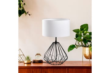 Bordslampa Almasi Vit / Svart - Vit / Svart - Belysning - Lampor & belysning inomhus - Sovrumslampa - Sänglampa - Sängbordslampa