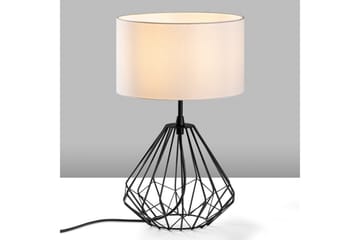 Bordslampa Almasi Vit / Svart - Vit / Svart - Belysning - Lampor & belysning inomhus - Sovrumslampa - Sänglampa - Sängbordslampa