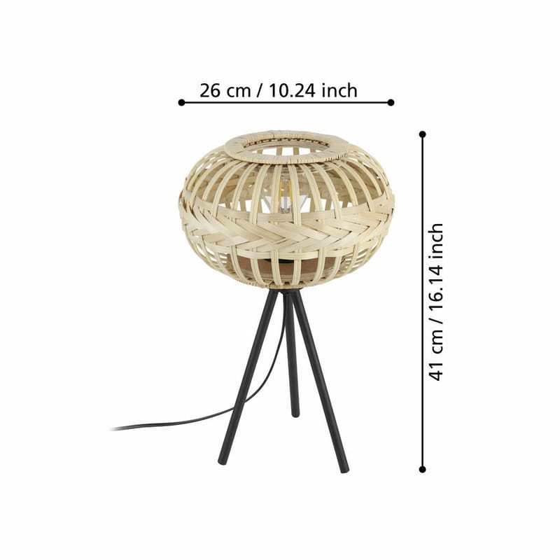 Bordslampa Amsfield - 26 cm - Belysning - Lampor & belysning inomhus - Sovrumslampa - Sänglampa - Sängbordslampa