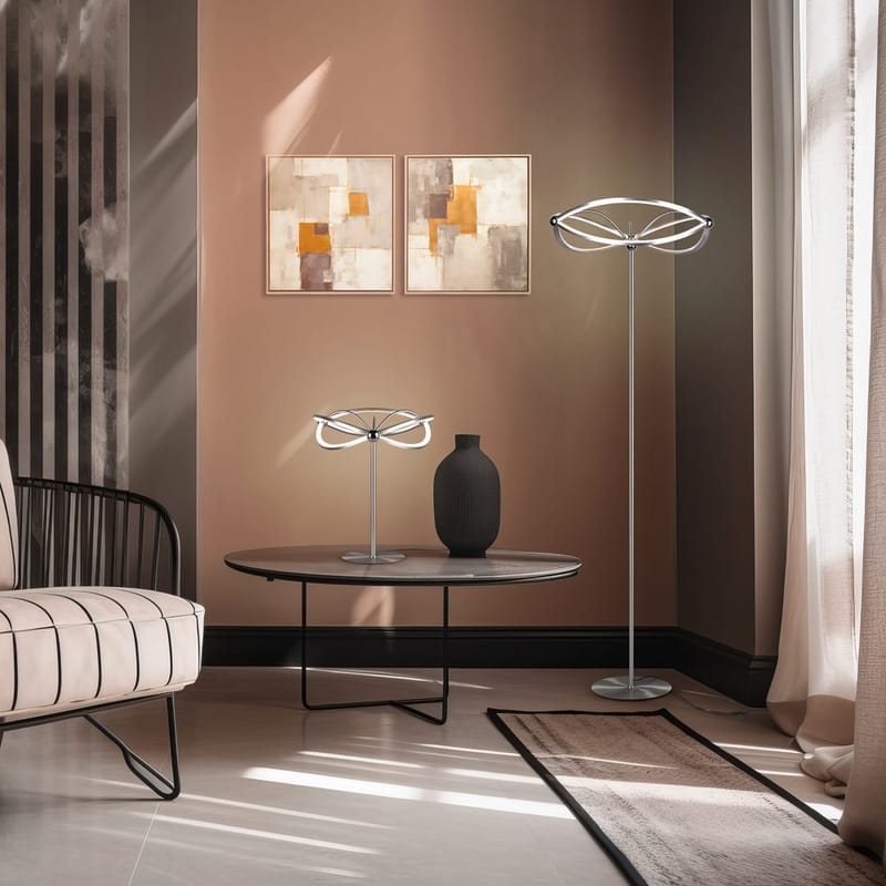 Bordslampa Charivari - Borstad stål - Belysning - Lampor & belysning inomhus - Sovrumslampa - Sänglampa - Sängbordslampa