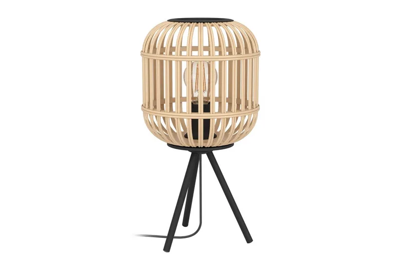 Bordslampa Eglo Bordesley, Svart/Brun