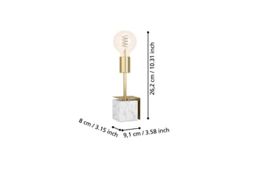 Bordslampa Eglo Carmita Vit/Grå - Vit/Grå - Belysning - Lampor & belysning inomhus - Sovrumslampa - Sänglampa - Sängbordslampa