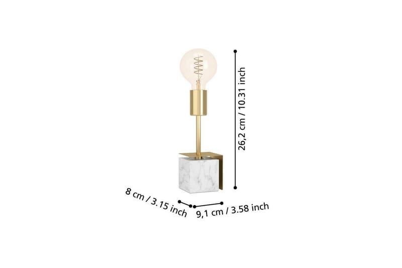 Bordslampa Eglo Carmita Vit/Grå - Vit/Grå - Belysning - Lampor & belysning inomhus - Sovrumslampa - Sänglampa - Sängbordslampa