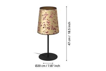 Bordslampa Eglo Castuera Guld med Rosblad - Belysning - Lampor & belysning inomhus - Sovrumslampa - Sänglampa - Sängbordslampa