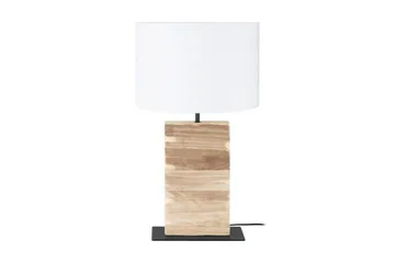 Bordslampa Eglo Contessore Rak Vit/trä - Belysning - Lampor & belysning inomhus - Sovrumslampa - Sänglampa - Sängbordslampa