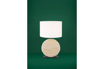 Bordslampa Eglo Contessore Rund Vit/Trä - Belysning - Lampor & belysning inomhus - Sovrumslampa - Sänglampa - Sängbordslampa