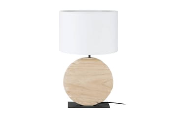 Bordslampa Eglo Contessore Rund Vit/Trä - Belysning - Lampor & belysning inomhus - Sovrumslampa - Sänglampa - Sängbordslampa