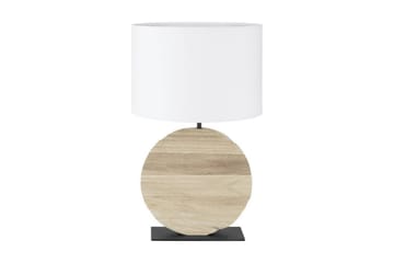 Bordslampa Eglo Contessore Rund Vit/Trä - Belysning - Lampor & belysning inomhus - Sovrumslampa - Sänglampa - Sängbordslampa