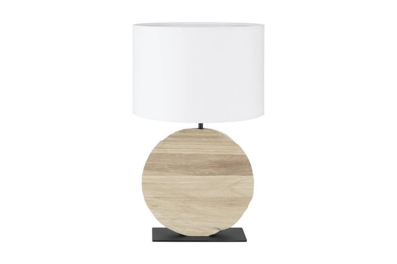 Bordslampa Eglo Contessore Rund Vit/Trä - Belysning - Lampor & belysning inomhus - Sovrumslampa - Sänglampa - Sängbordslampa