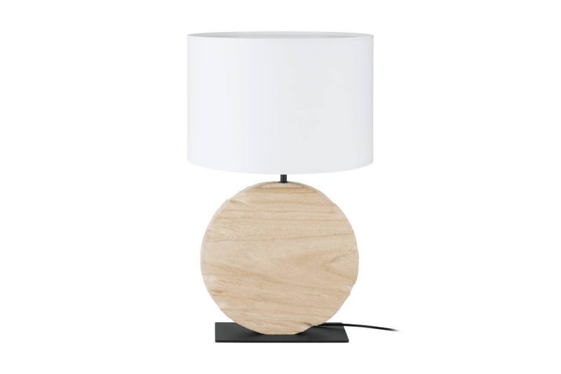 Bordslampa Eglo Contessore Rund Vit/Trä - Belysning - Lampor & belysning inomhus - Sovrumslampa - Sänglampa - Sängbordslampa