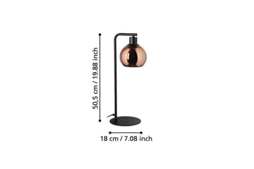 Bordslampa Eglo Cordoba Svart/Koppar - Belysning - Lampor & belysning inomhus - Sovrumslampa - Sänglampa - Sängbordslampa