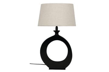 Bordslampa Eglo Diezma Svart/Natur 52 cm - 52 cm - Belysning - Lampor & belysning inomhus - Sovrumslampa - Sänglampa - Sängbordslampa