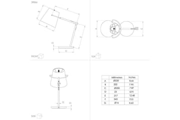 Bordslampa Eglo Granadillos Svart - Belysning - Lampor & belysning inomhus - Sovrumslampa - Sänglampa - Sängbordslampa