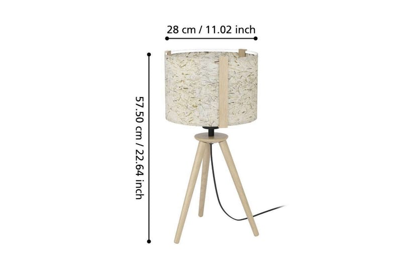 Bordslampa Eglo Hontongas Brun - Belysning - Lampor & belysning inomhus - Sovrumslampa - Sänglampa - Sängbordslampa