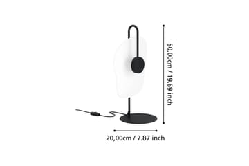 Bordslampa Eglo Larderia Svart/Vit - Belysning - Lampor & belysning inomhus - Sovrumslampa - Sänglampa - Sängbordslampa