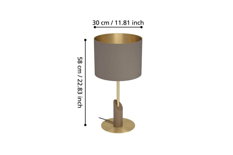 Bordslampa Eglo Santandria Cappuccino - Belysning - Lampor & belysning inomhus - Sovrumslampa - Sänglampa - Sängbordslampa