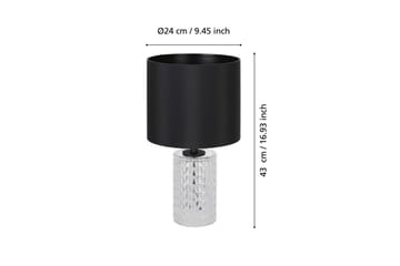 Bordslampa Eglo Sapuara Svart Kristall - Belysning - Lampor & belysning inomhus - Sovrumslampa - Sänglampa - Sängbordslampa