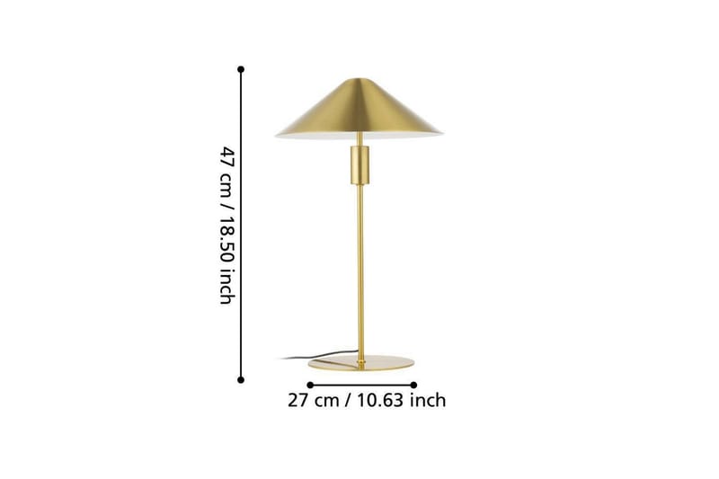 Bordslampa Eglo Paraguay Mässing - Belysning - Lampor & belysning inomhus - Sovrumslampa - Sänglampa - Sängbordslampa