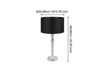 Bordslampa Eglo Pasiano 1 Klar/Svart - Belysning - Lampor & belysning inomhus - Sovrumslampa - Sänglampa - Sängbordslampa