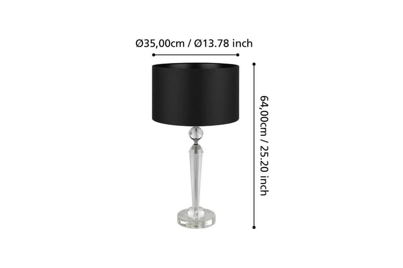 Bordslampa Eglo Pasiano 1 Klar/Svart - Belysning - Lampor & belysning inomhus - Sovrumslampa - Sänglampa - Sängbordslampa