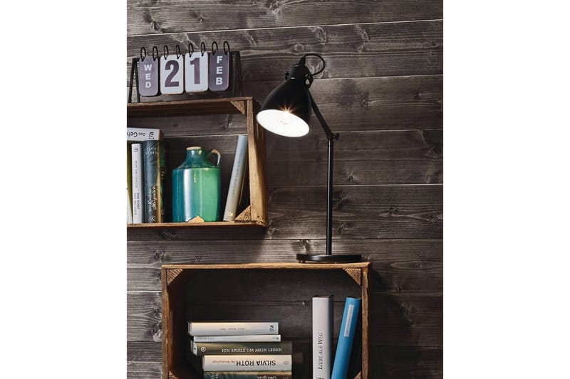 Bordslampa Eglo Priddy - Svart/Vit - Belysning - Lampor & belysning inomhus - Sovrumslampa - Sänglampa - Sängbordslampa