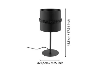 Bordslampa Eglo Paraguaio Svart - Belysning - Lampor & belysning inomhus - Sovrumslampa - Sänglampa - Sängbordslampa