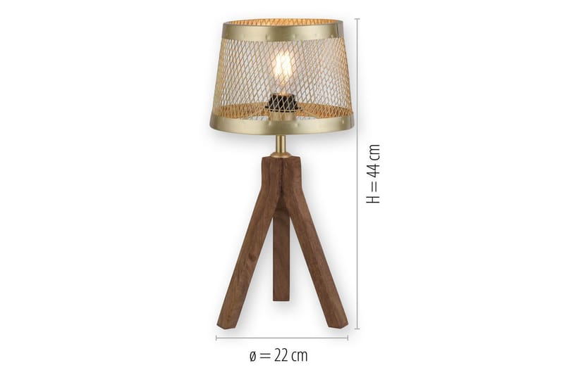 Bordslampa Frederik - 22x44x22 cm - Belysning - Lampor & belysning inomhus - Sovrumslampa - Sänglampa - Sängbordslampa
