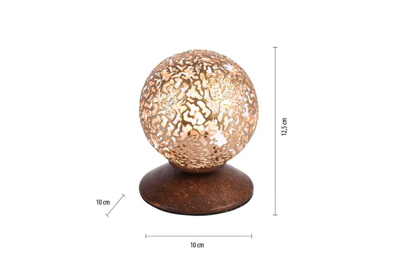 Bordslampa Greta - 10x12,5x10 cm - Belysning - Lampor & belysning inomhus - Sovrumslampa - Sänglampa - Sängbordslampa
