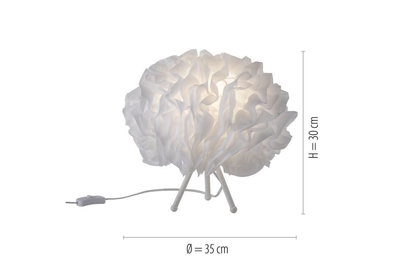 Bordslampa Lolasmart Naomi - 35x30x35 cm - Belysning - Lampor & belysning inomhus - Sovrumslampa - Sänglampa - Sängbordslampa