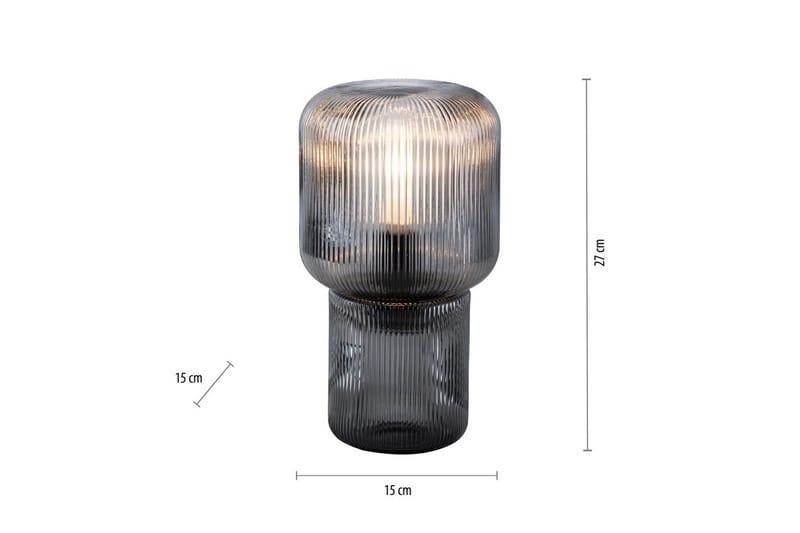 Bordslampa Mashi - 15x27x15 cm - Belysning - Lampor & belysning inomhus - Sovrumslampa - Sänglampa - Sängbordslampa