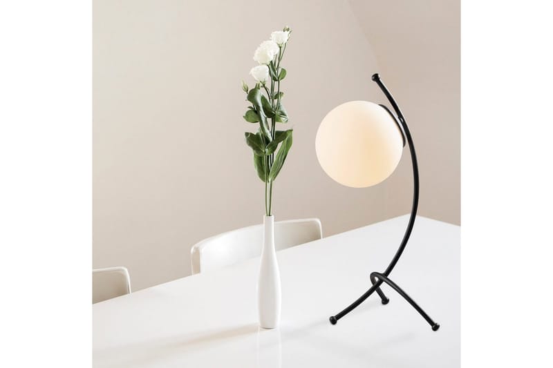 Bordslampa Melra Svart / Vit - Svart / Vit - Belysning - Lampor & belysning inomhus - Sovrumslampa - Sänglampa - Sängbordslampa