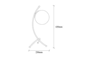 Bordslampa Melra Svart / Vit - Svart / Vit - Belysning - Lampor & belysning inomhus - Sovrumslampa - Sänglampa - Sängbordslampa