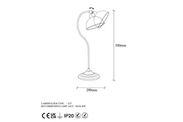 Bordslampa Moonridge Rany - Guld - Belysning - Lampor & belysning inomhus - Sovrumslampa - Sänglampa - Sängbordslampa